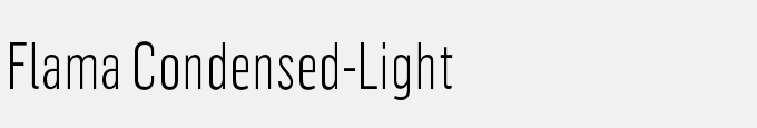 Flama Condensed-Light